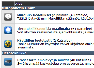 MuroBBS - vBulletin - Forum icons