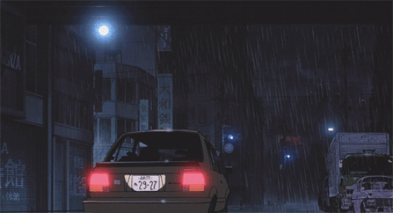 aesthetic anime car ♡