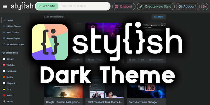 Stylish / userstyles.org Dark Theme
