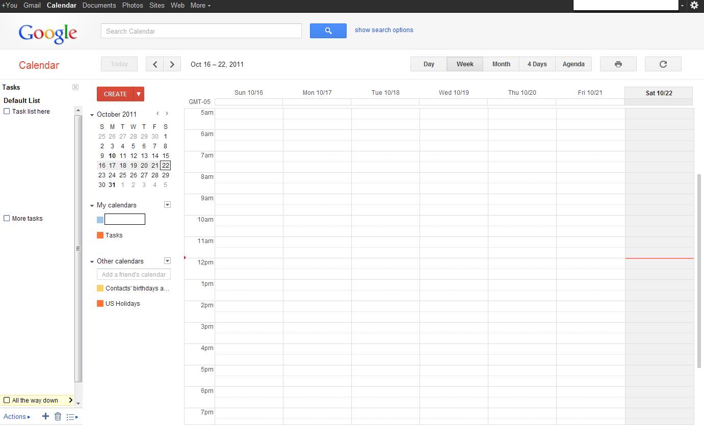 Move Google Calendar Tasks to left column