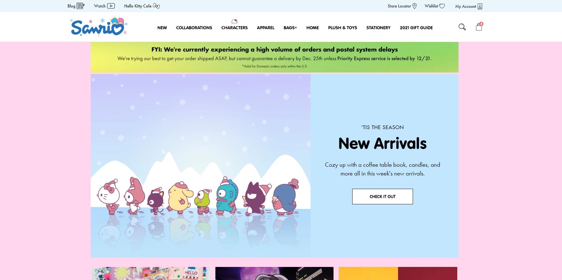 pink sanrio website !