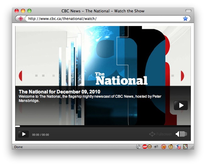 CBC News - The National - Standalone Viewer