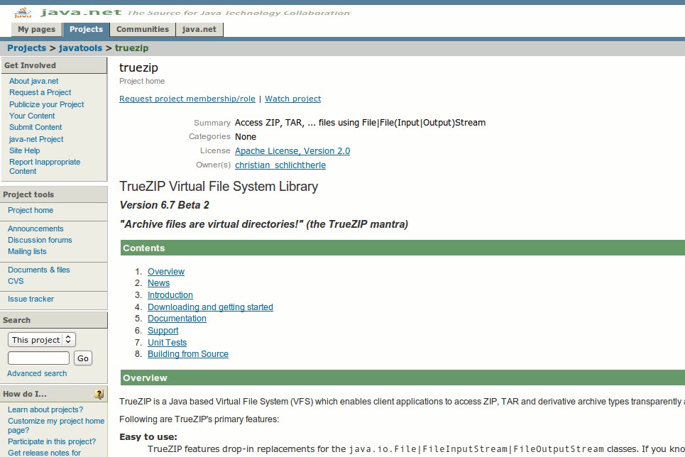 dev.java.net - no popups, smaller header