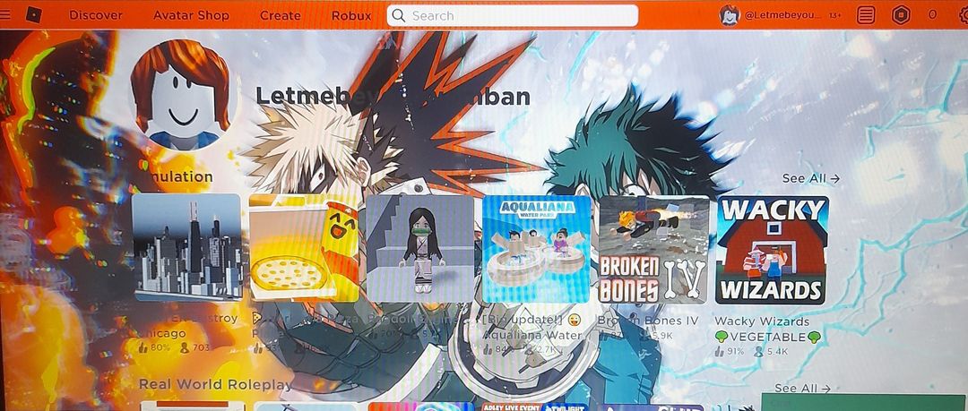 Bakugo X Deku theme for Roblox