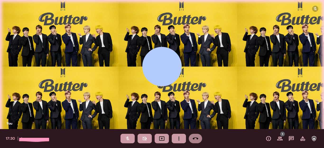 BTS Butter Google Meet