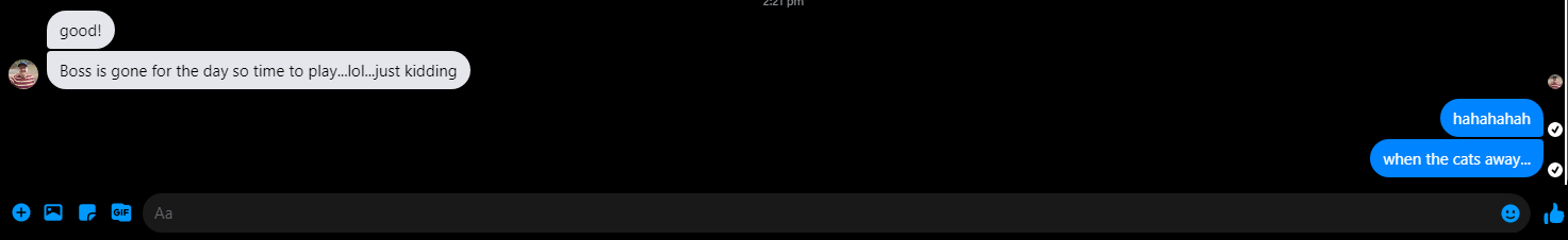 Facebook Messenger Dark