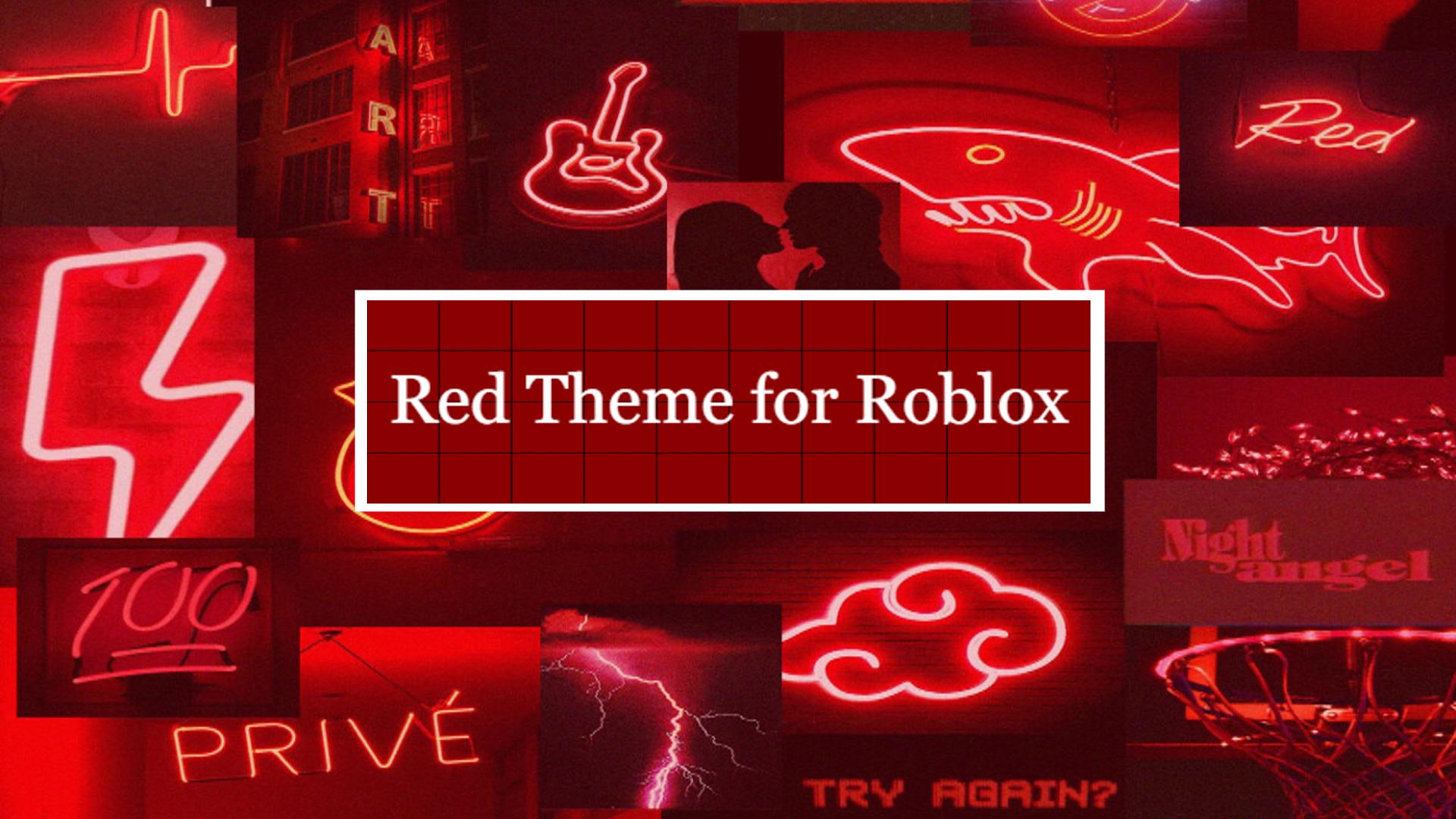 Black and Red Theme for Roblox