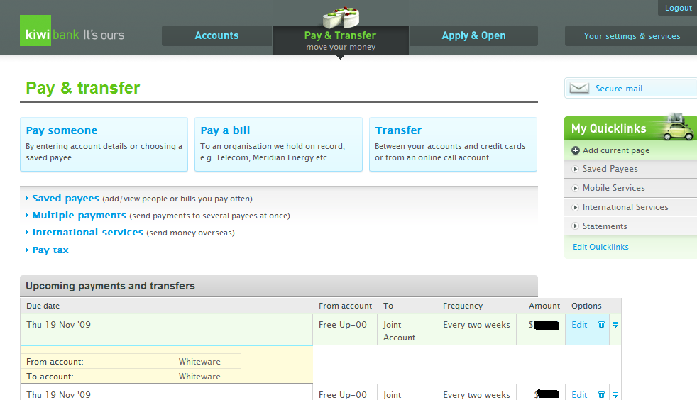 kiwibank.co.nz - Pay & transfer show reference
