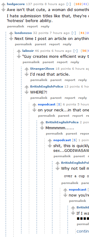 Reddit comment guidelines [alternating colors]