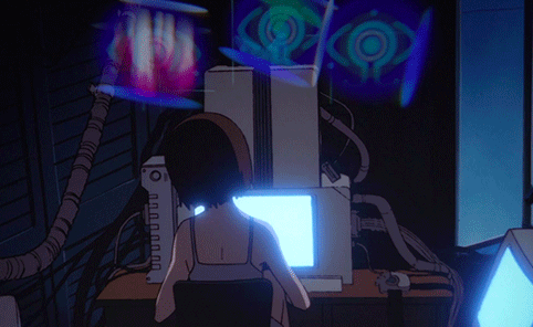 serial experiment lain anime gif - roblox