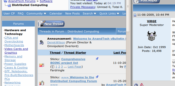 AnandTech Forums - FuseTalk look