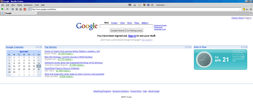 Google IG Fluid Column