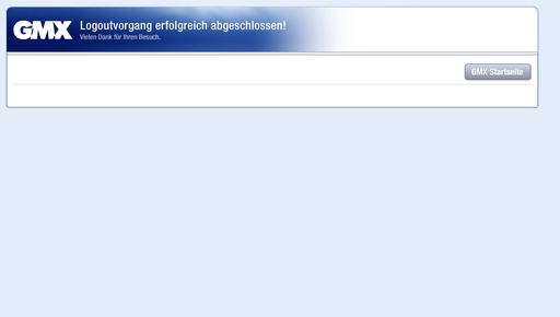GMX Logout geputzt