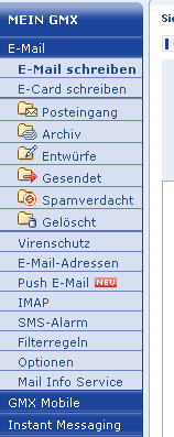 GMX klassische Ordner
