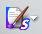 Toolbar menu buttons - white drop-markers