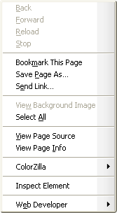 Pop-up Menu - glossy background