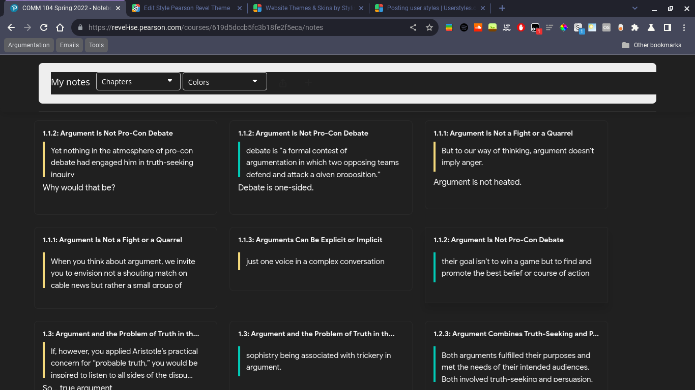 Pearson Revel Dark+