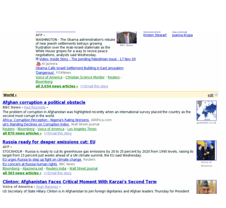 Google News - single column