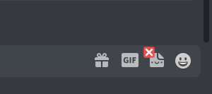 Discord - Hide button for stickers v0.1