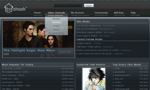 TV Shack Lights-Out (Dark Theme)