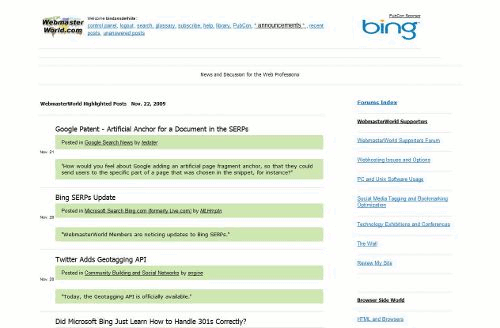 WebMasterWorld.com - Makes Home Page LIL BETTER