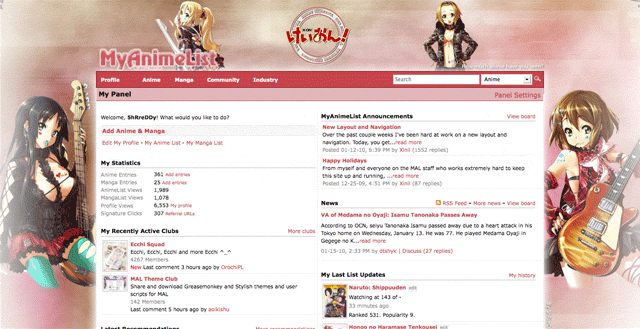 MyAnimeList.net - K-ON! Theme