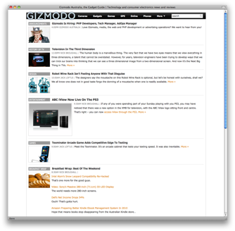 Gizmodo + others - now pretty (Australian version)