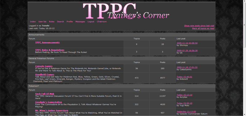 TPPC Trainer's Corner - Pink and gray