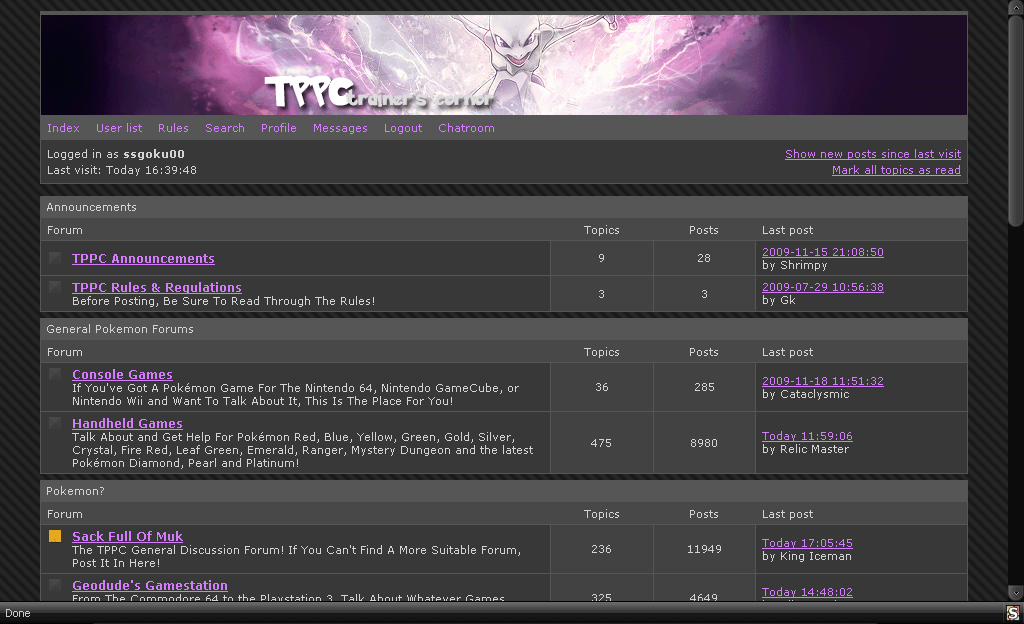 TPPC Trainer Cornor - Mewtwo's Lair