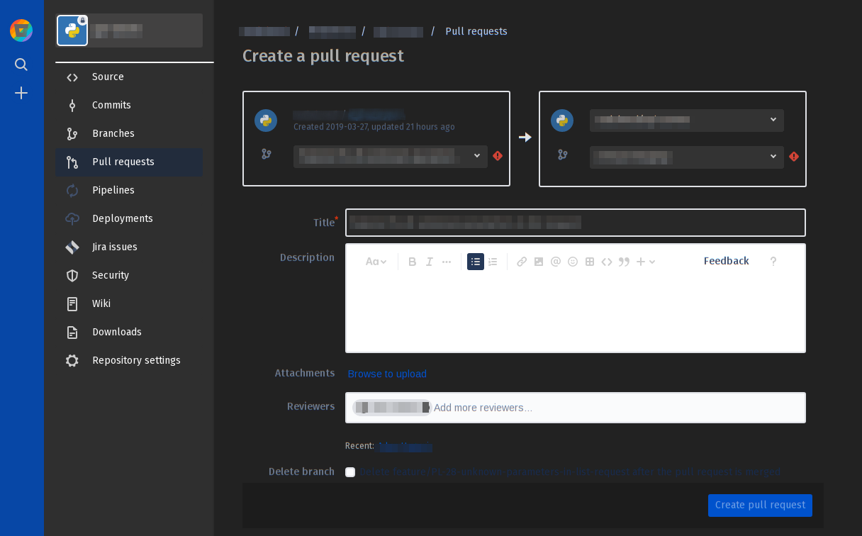 Bitbucket New Dark