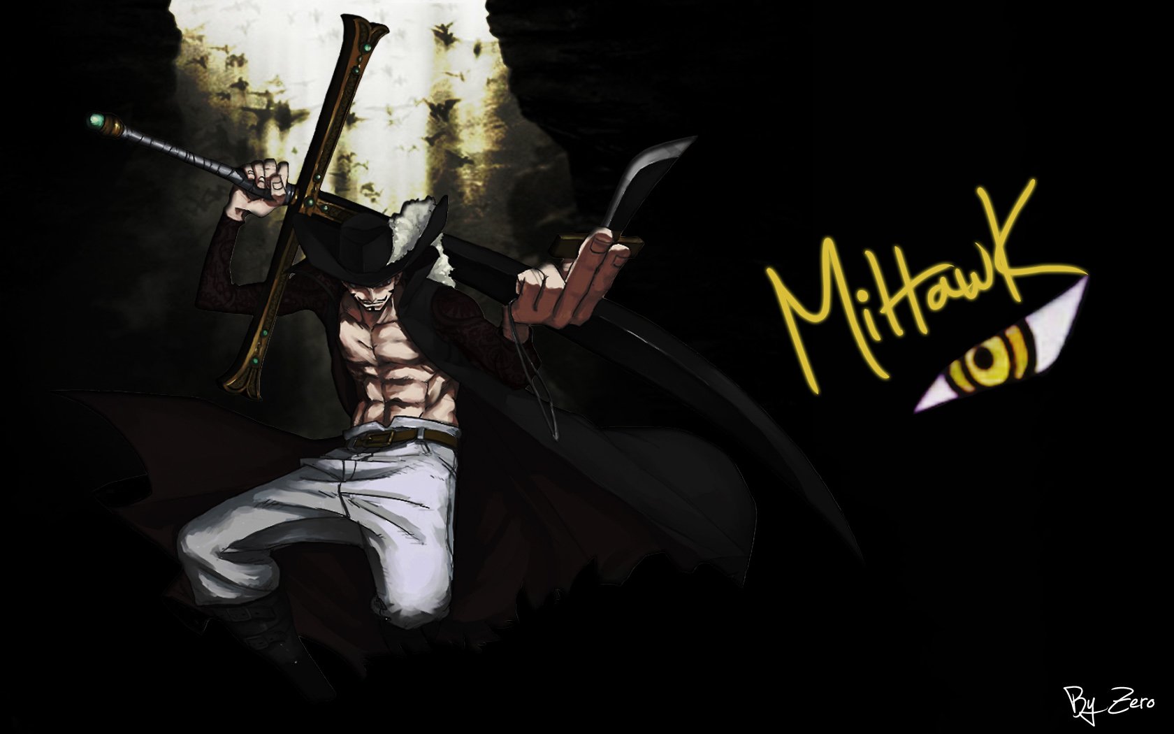 One Piece Mihawk (Olhos De Gaviao)