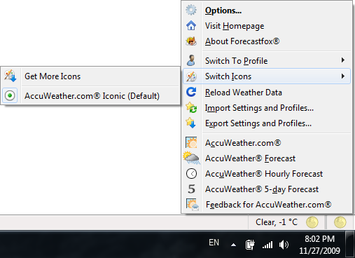 Cutemenus Classic Companion - Forecastfox