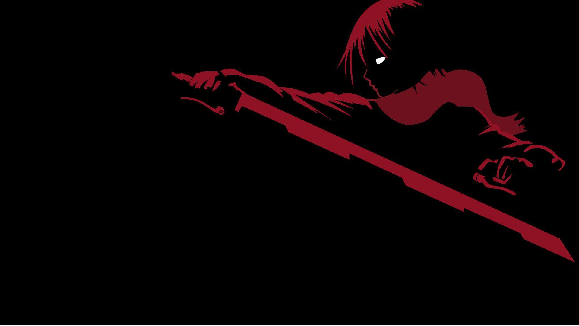 Red and black sword