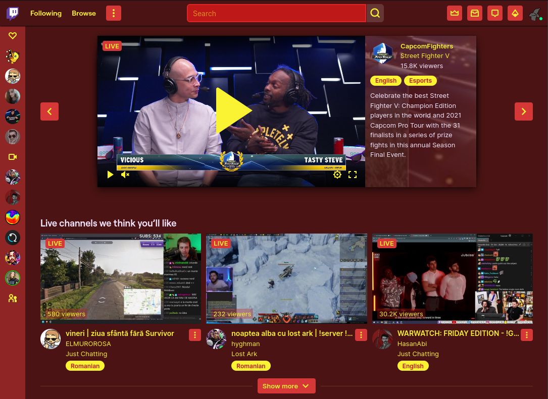 Twitch Communist Red Theme