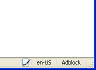 Adblock Plus - show text instead of icon