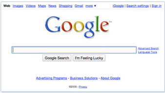 No fade for Google homepage