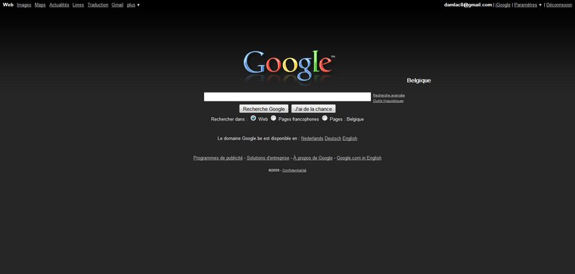 Simple Google Dark V2 (Updated: 16-Dec-09)