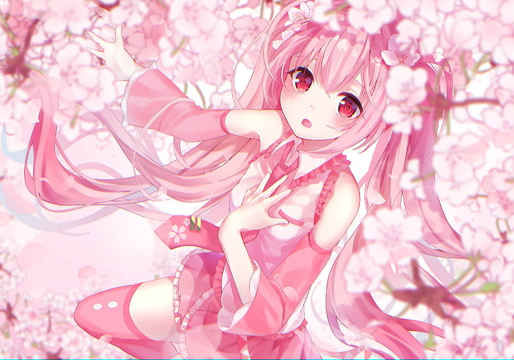 Roblox wallpaper cute pink anime :D