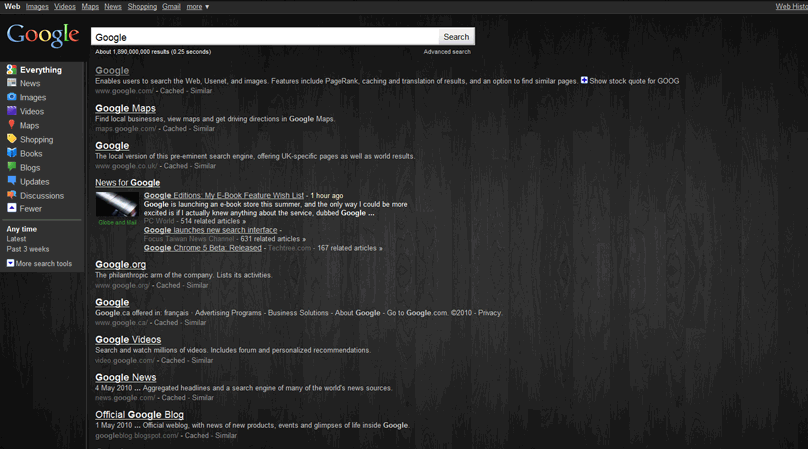 Google / Images - Dark Gray Wood Design (Sep 13th)