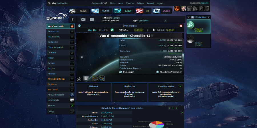 Ogame little more modern