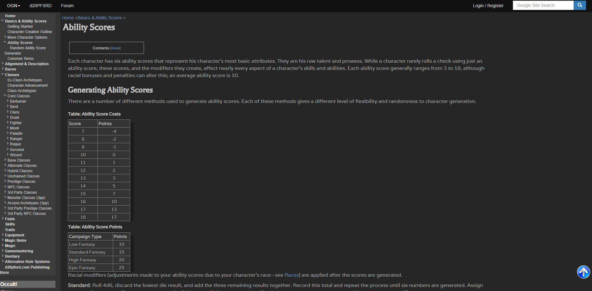 d20PFSRD - Dark Super-Minimal v2