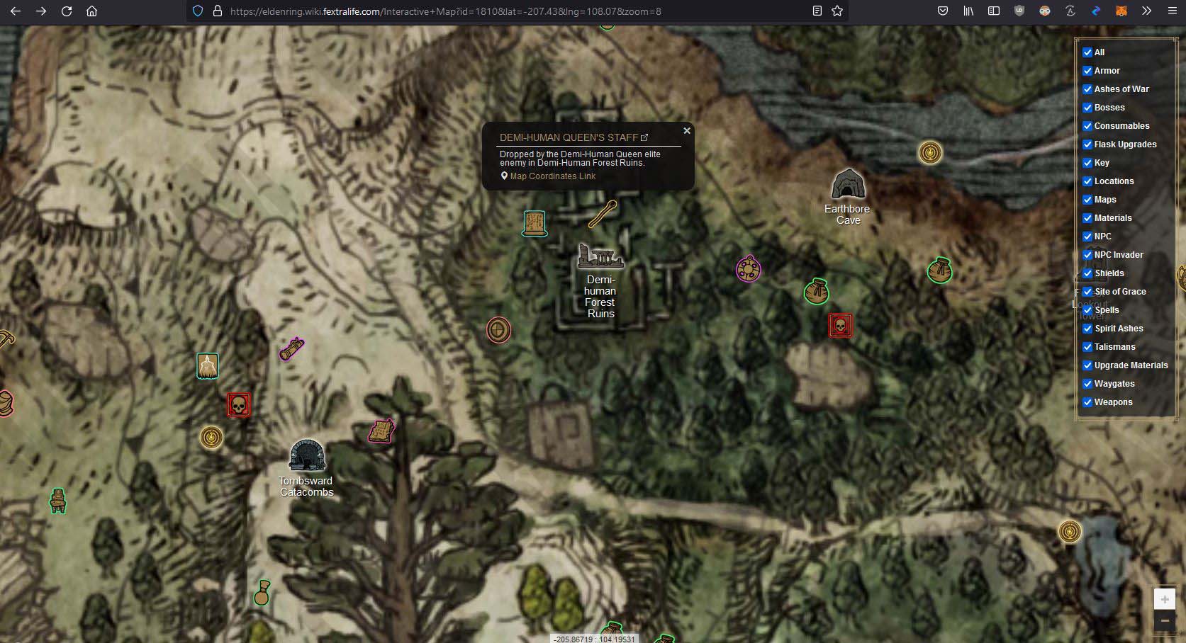 Make Fextralife Usable: Full Screen Elden Ring Map