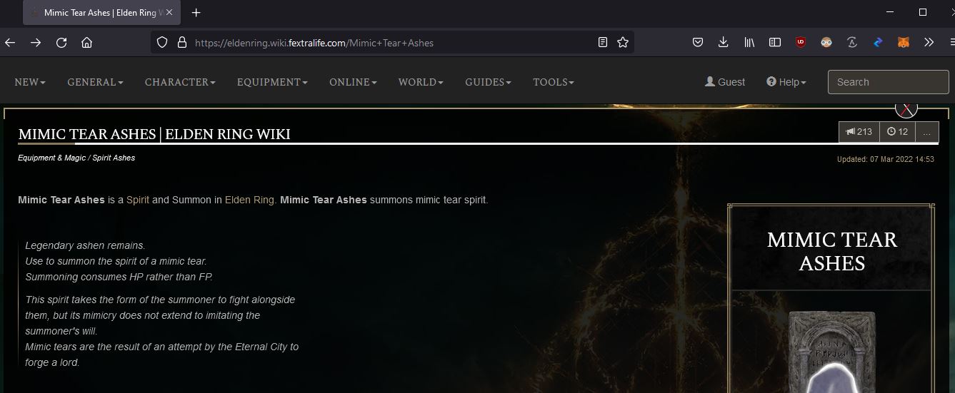 Make Fextralife usable: full width layout