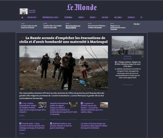 LeMonde.fr - Thème Dracula