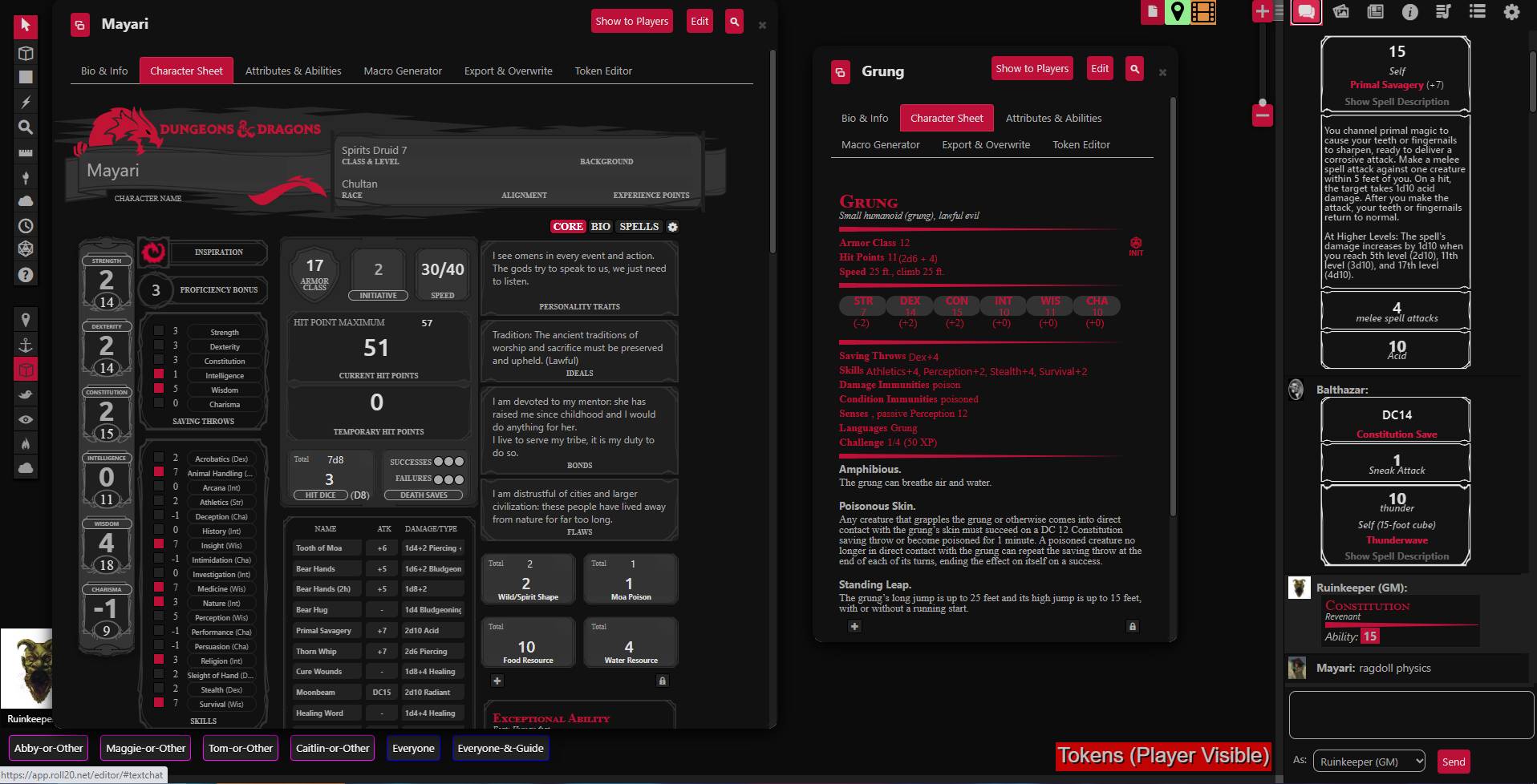 Roll20 2022 redesign darker mode