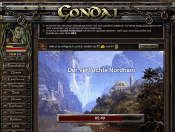 Gondal - Textschatten und Hover-Effekte