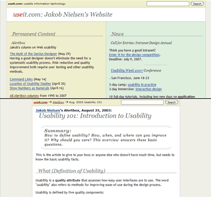 readability] useit.com