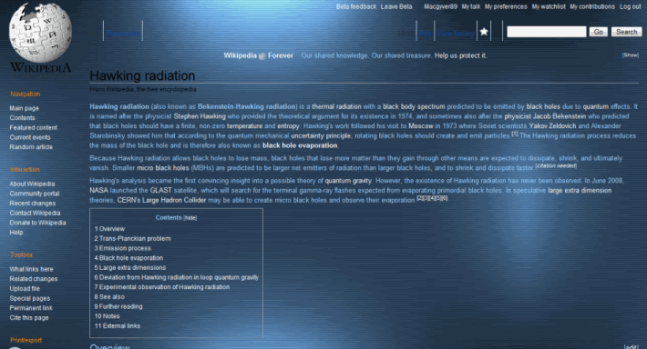 Wikipedia - Dark Shiny Blue, Transparency