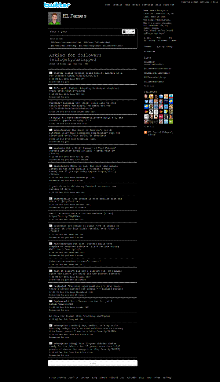 Twitter - Command Line