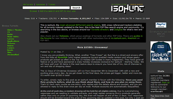 Isohunt - Colors Tweak - Grey & Green (Dark)